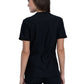 Women's Curved Hemline V-Neck Top - CK840 - Black