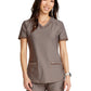 Women's Curved Hemline V-Neck Scrub Top