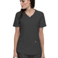 Women's Curved Hemline V-Neck Scrub Top