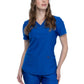 Women's Curved Hemline V-Neck Scrub Top