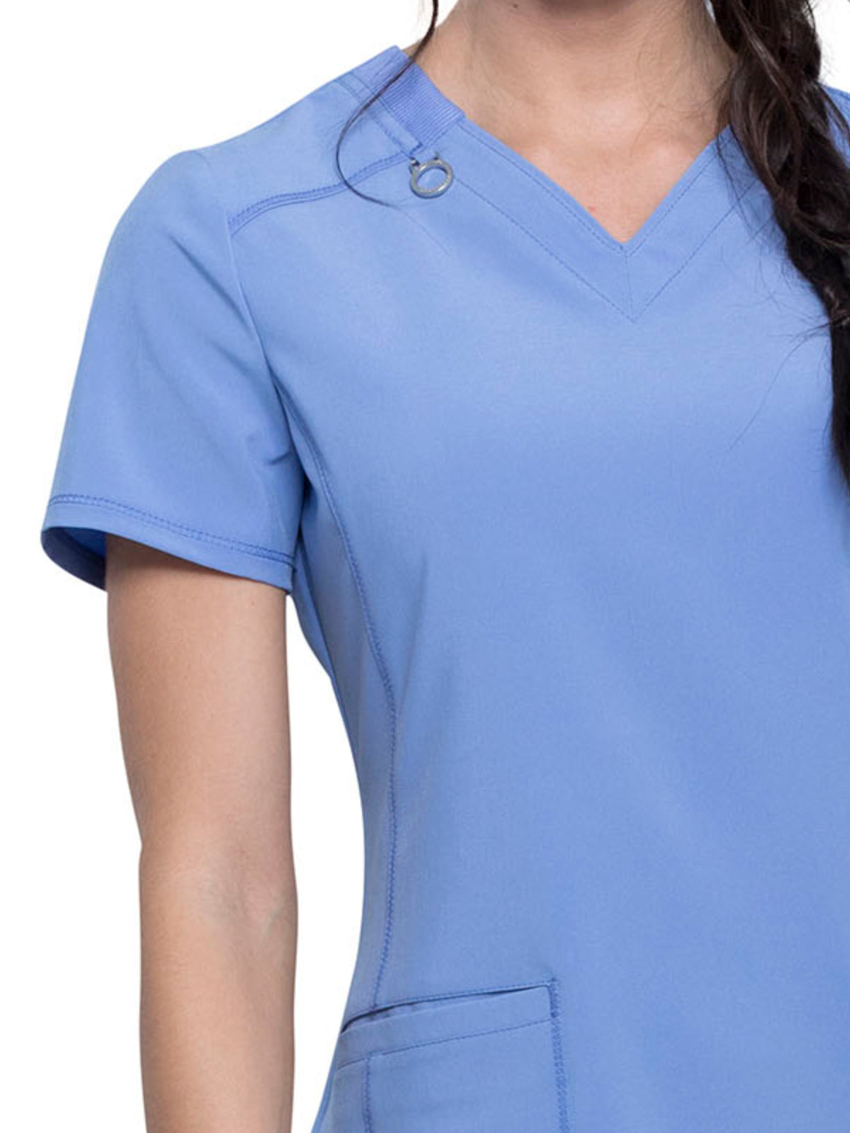 Women's 2-Pocket V-Neck Scrub Top