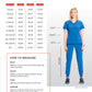 Women's 2-Pocket V-Neck Top - CK865A - Caribbean Blue