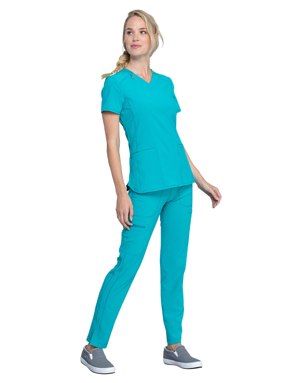 Women's 2-Pocket V-Neck Scrub Top