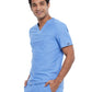 Men's Contouring Tuckable V-Neck Top - CK885 - Ciel Blue