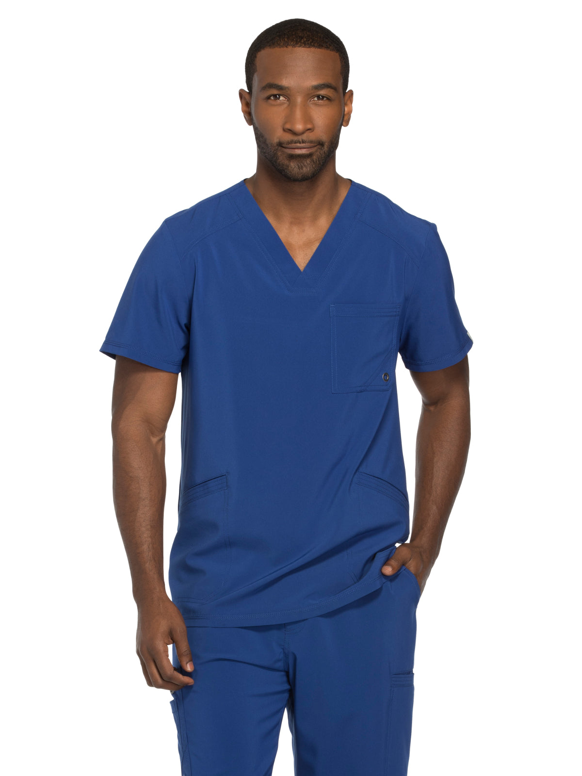 Men's Three-Pocket V-Neck Scrub Top