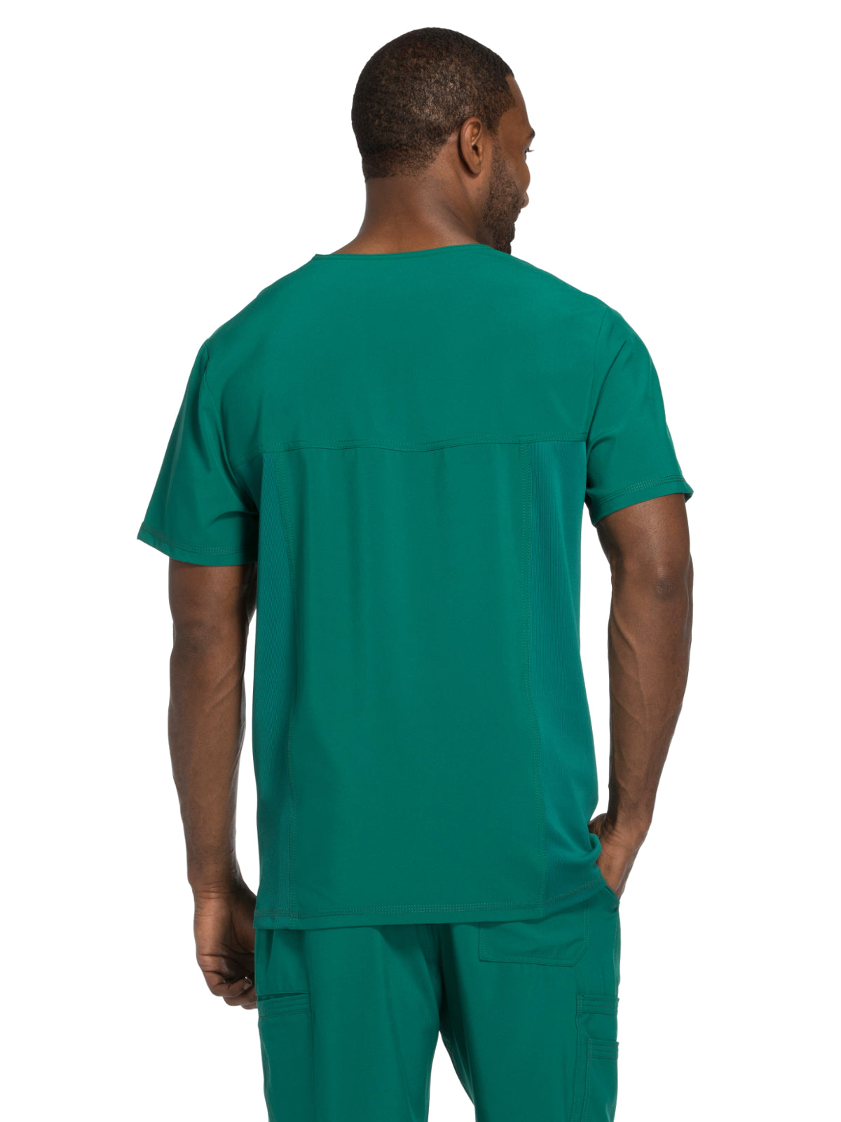 Men's Three-Pocket V-Neck Scrub Top