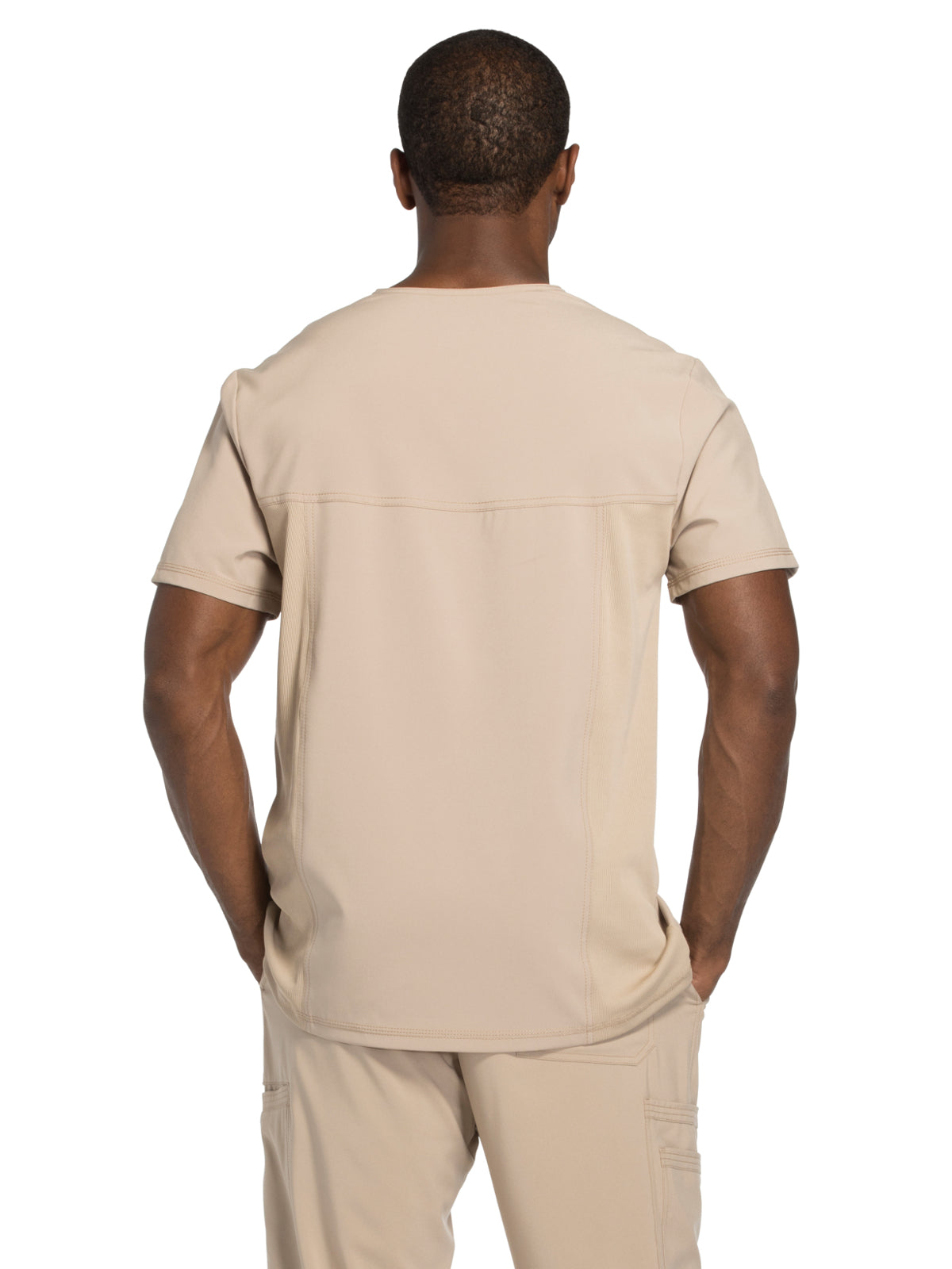 Men's Three-Pocket V-Neck Scrub Top