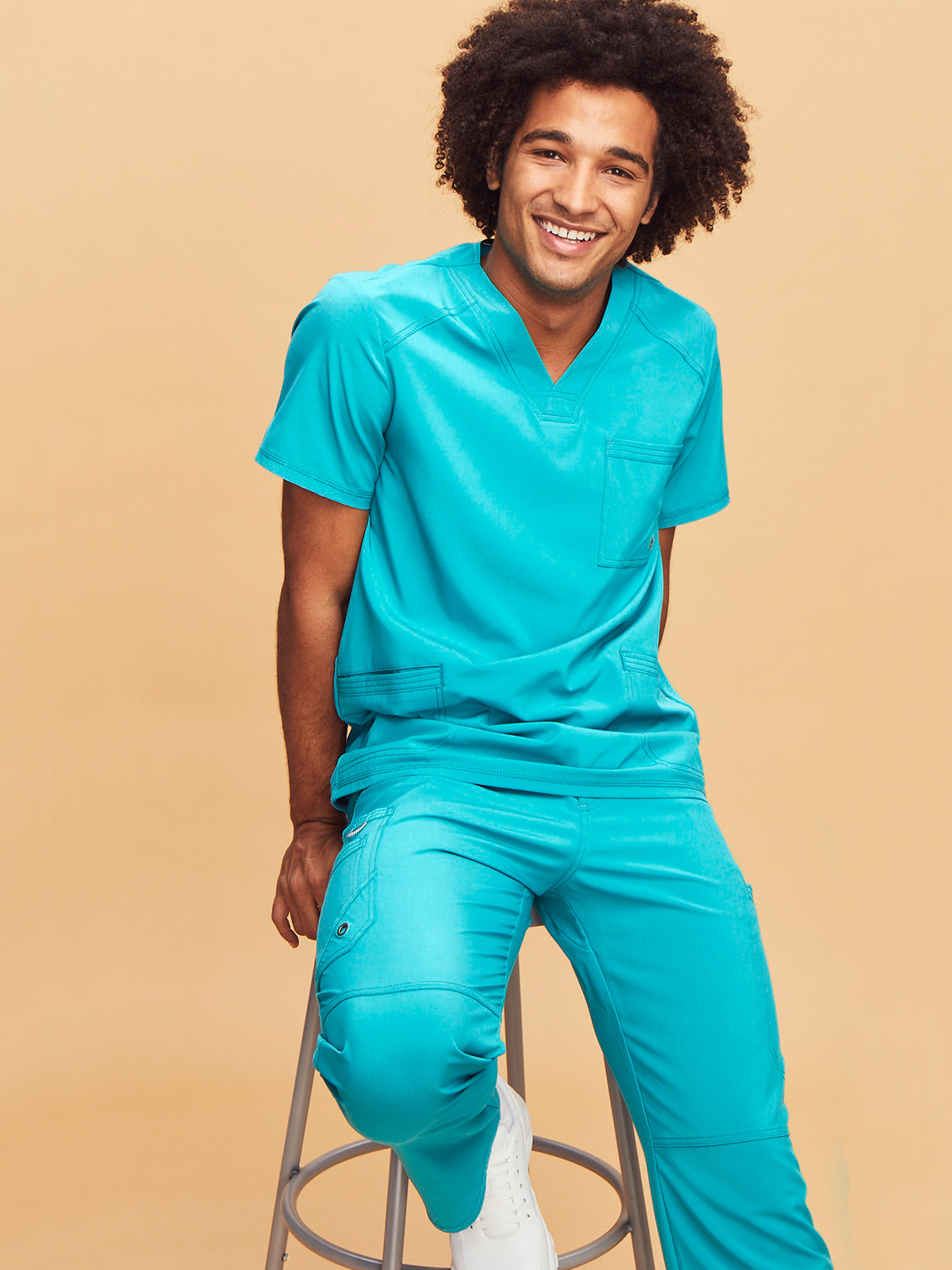 Men's Three-Pocket V-Neck Top