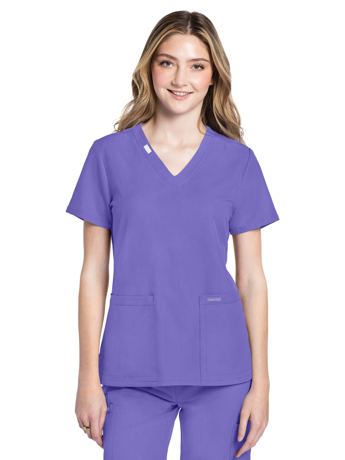 Women's 2-Pocket V-Neck Top