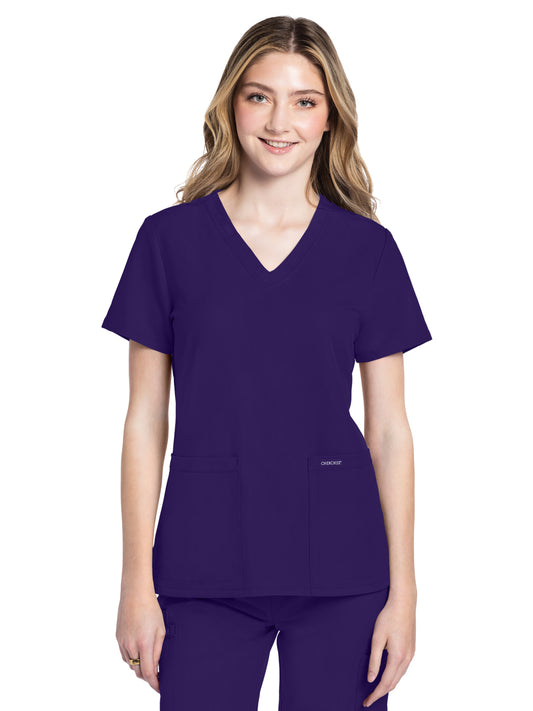 Women's 2-Pocket V-Neck Top