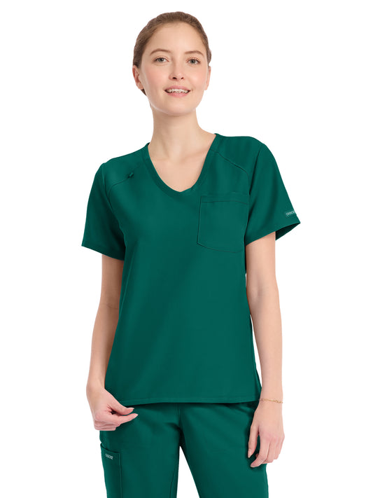 Women's 1-Pocket Tuck-In V-Neck Top