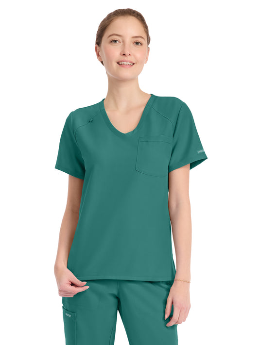 Women's 1-Pocket Tuck-In V-Neck Top