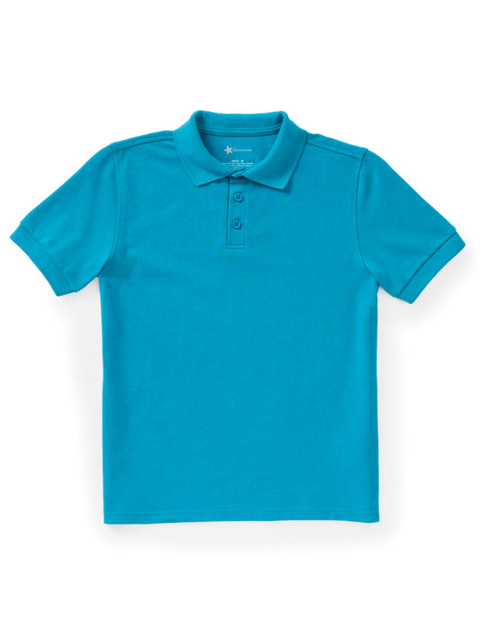 Unisex Youth Short Sleeve Pique Polo