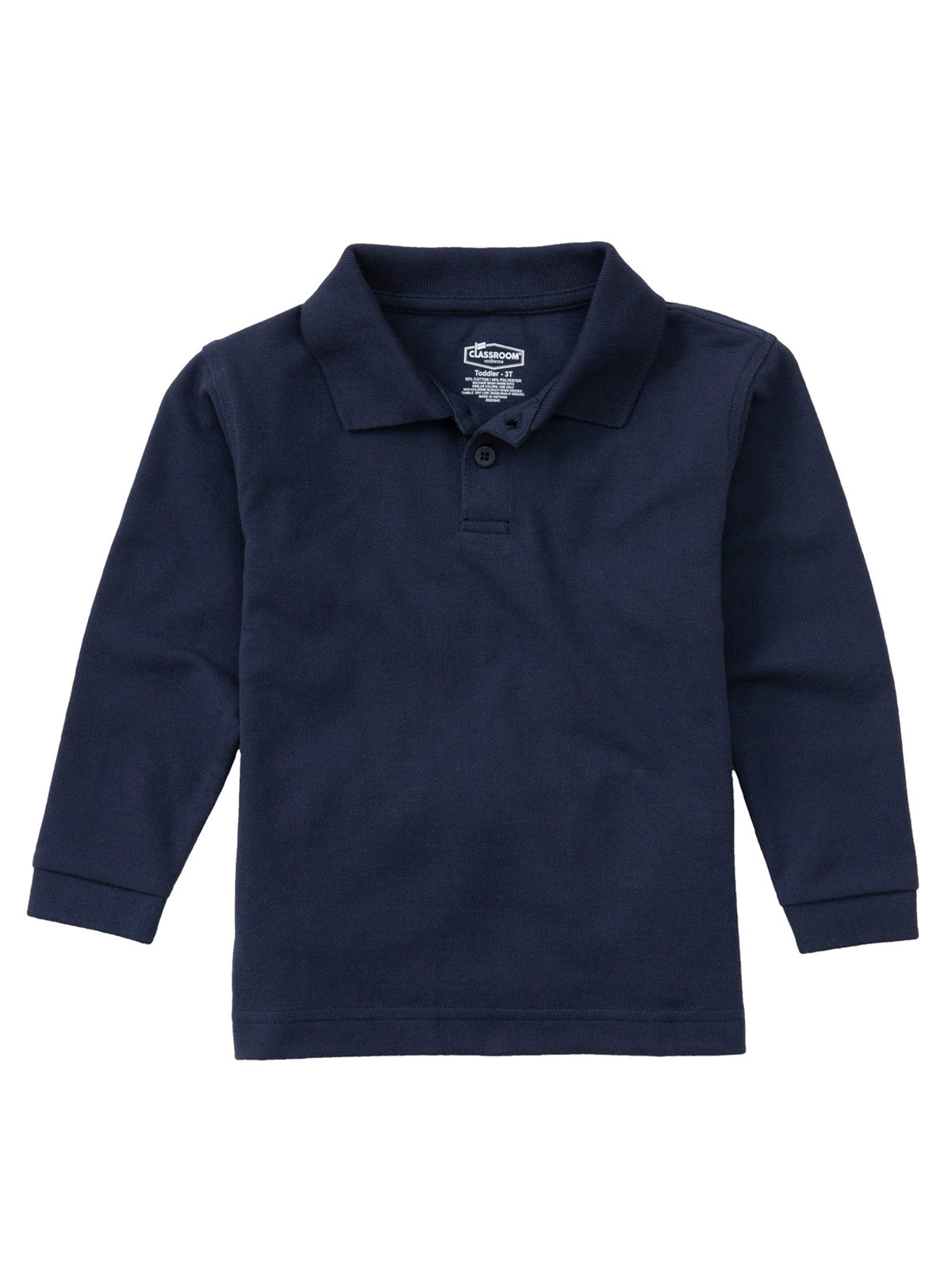 Children's Unisex Long Sleeve Pique Polo