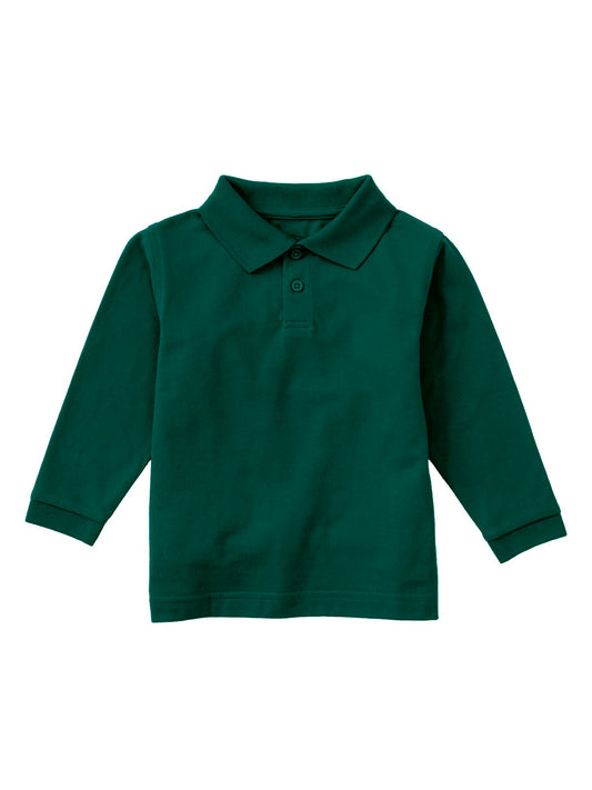 Children's Unisex Long Sleeve Pique Polo