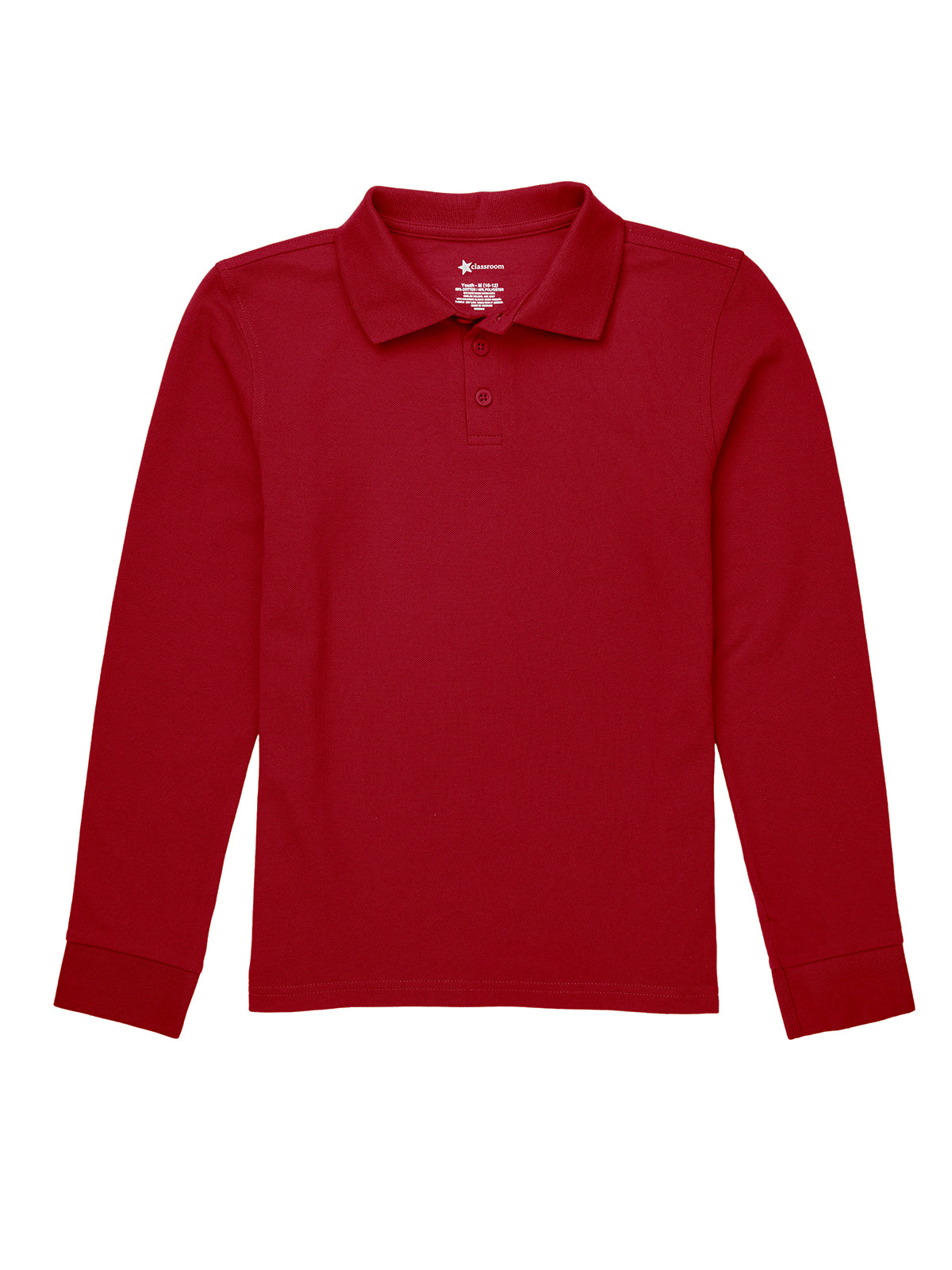 Unisex Long Sleeve Pique Polo