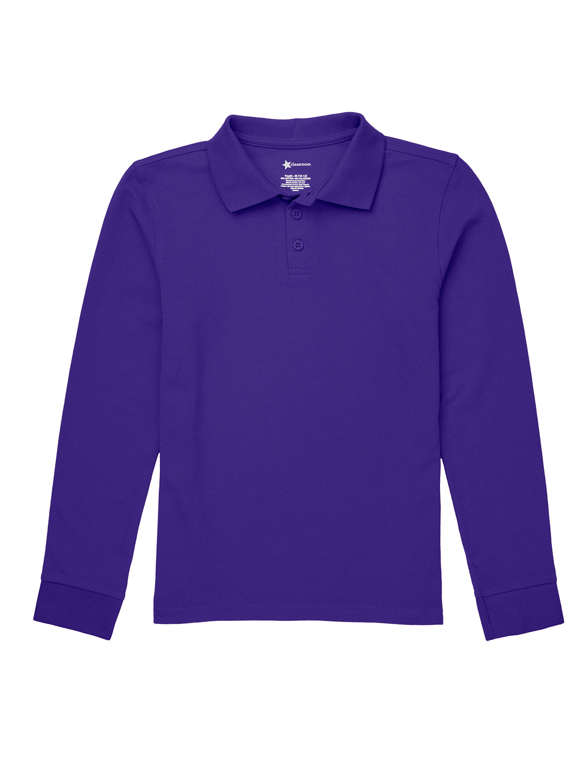 Children's Unisex Long Sleeve Pique Polo