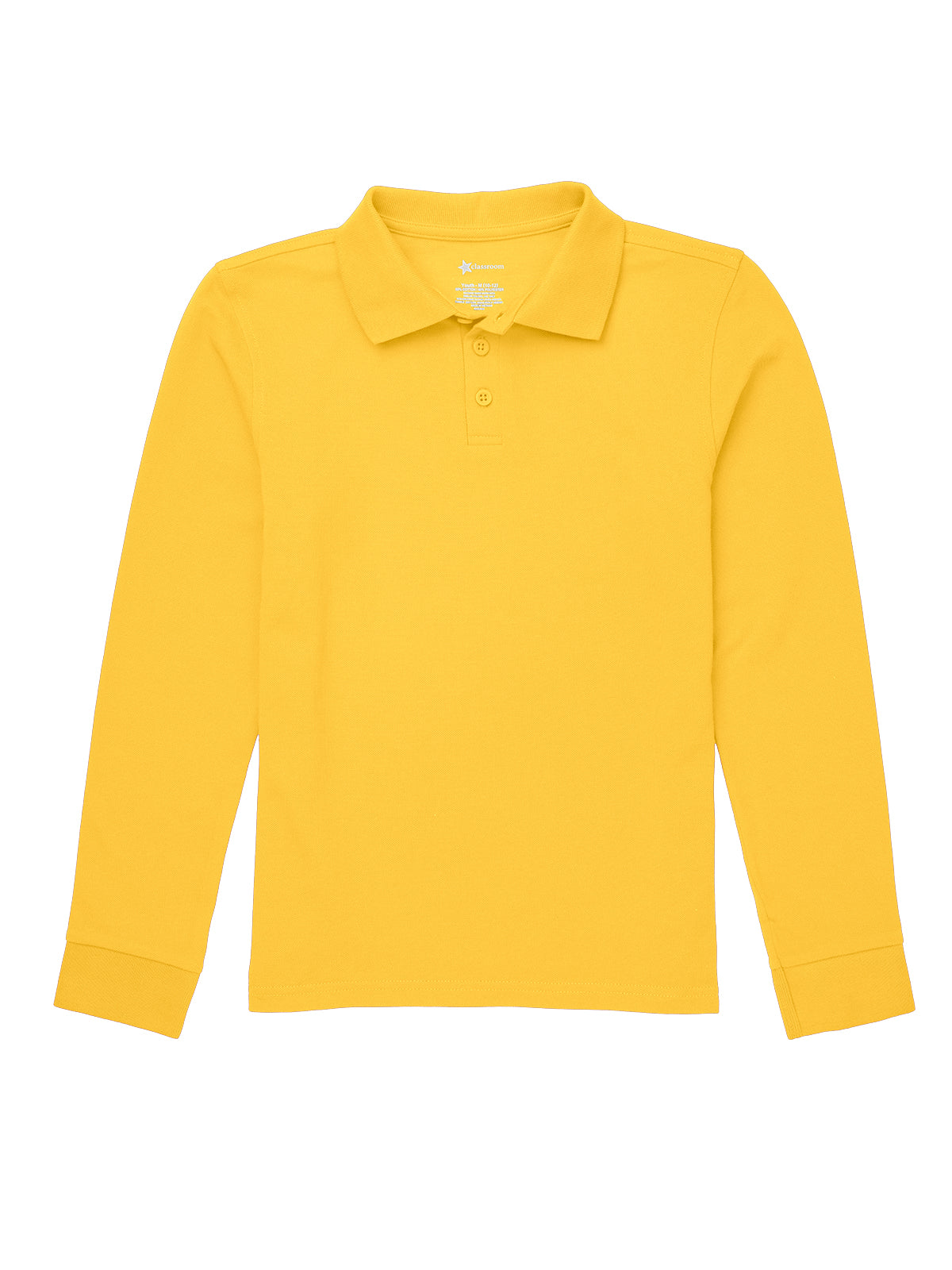 Children's Unisex Long Sleeve Pique Polo