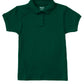 Girls' Short Sleeve Fitted Interlock Polo