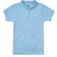 Girls' Short Sleeve Fitted Interlock Polo