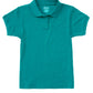 Girls' Short Sleeve Fitted Interlock Polo