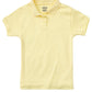 Girls' Short Sleeve Fitted Interlock Polo