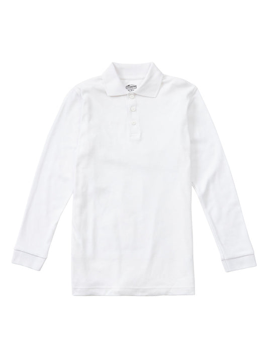 Youth Long Sleeve Interlock Polo