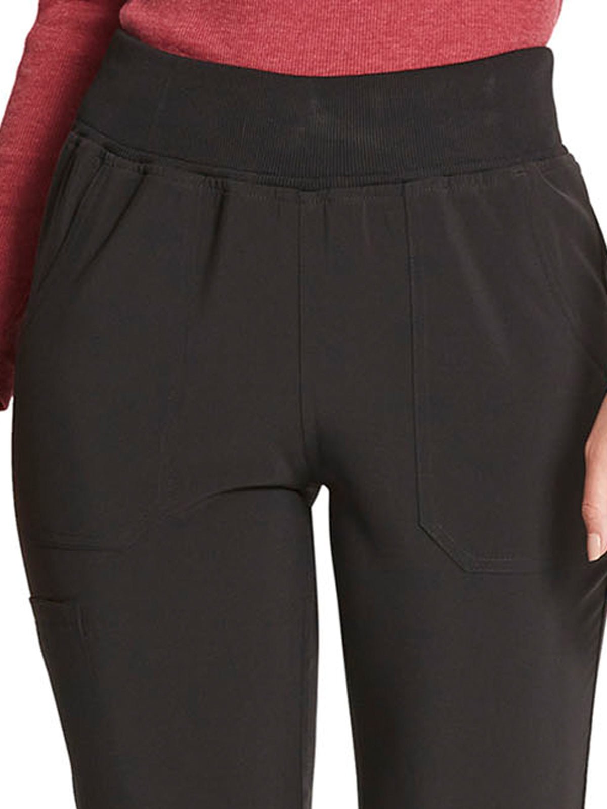 Women's 5-Pocket Mid Rise Tapered Leg Pant