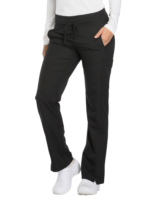 Women's Mid Rise Straight Leg Drawstring Pant