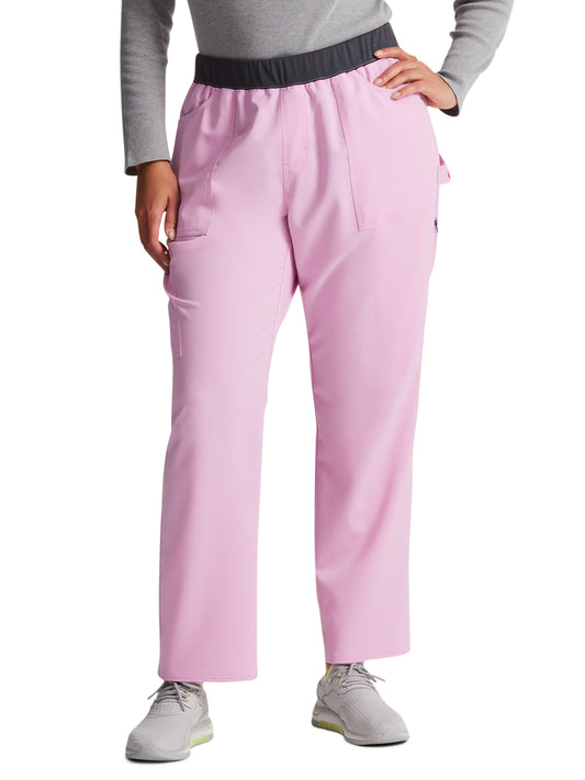 Women's 6-Pocket Mid Rise Tapered Leg Pant