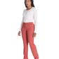 Women's 6-Pocket Mid Rise Tapered Leg Pant