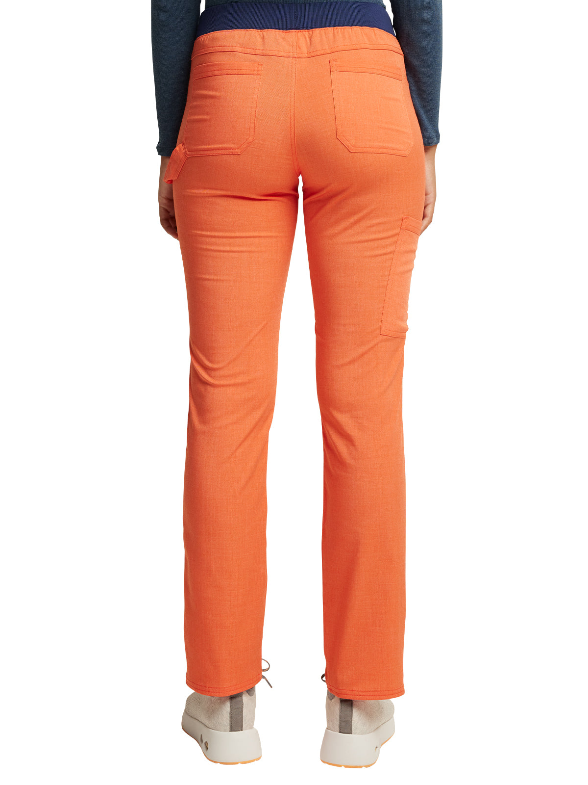 Women's 6-Pocket Mid Rise Tapered Leg Pant