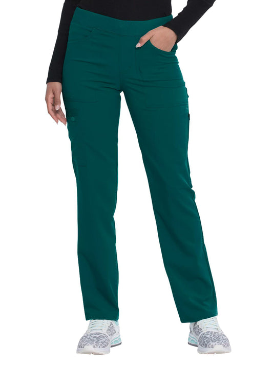 Women's 6-Pocket Mid Rise Tapered Leg Pant