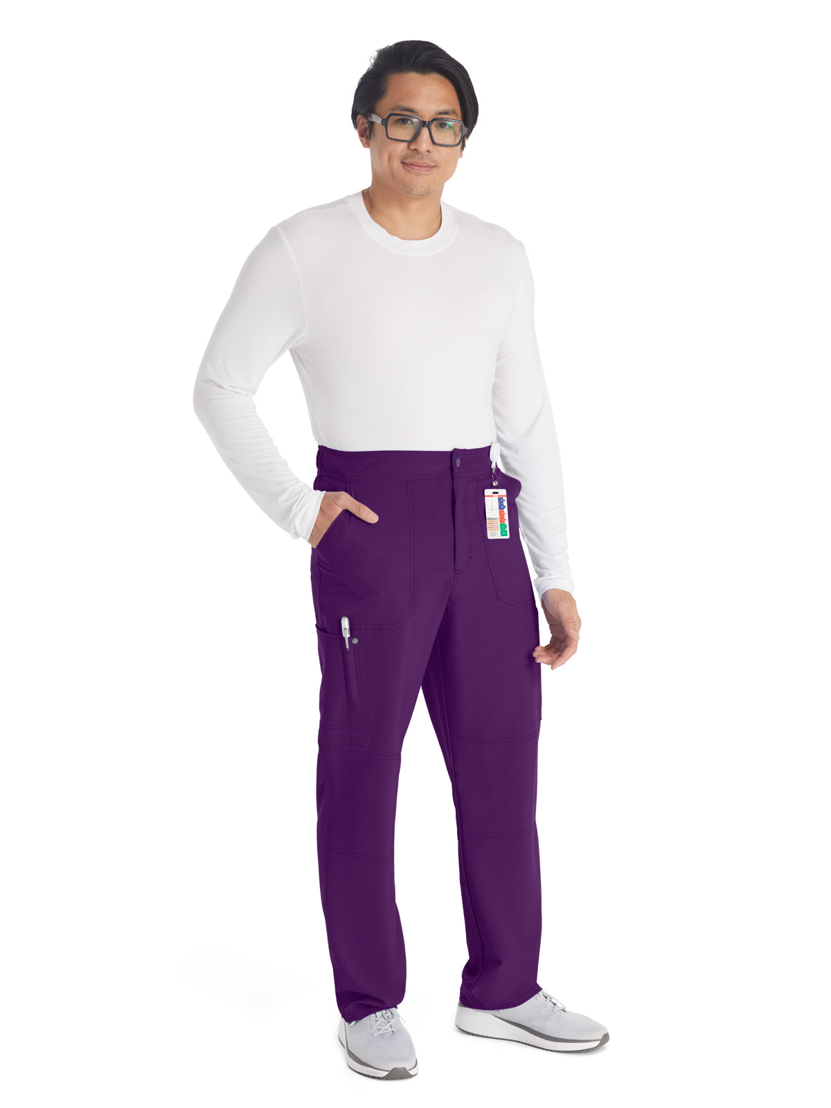 Men's 4-Pocket Zip Fly Pant - DK216 - Eggplant
