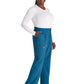 Women's 5-Pocket Wide Leg Pant - DK219 - Caribbean Blue
