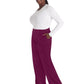 Women's 5-Pocket Wide Leg Pant - DK219 - Wine