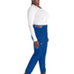 Women's 5-Pocket Tapered Leg Pant - DK221 - Galaxy Blue