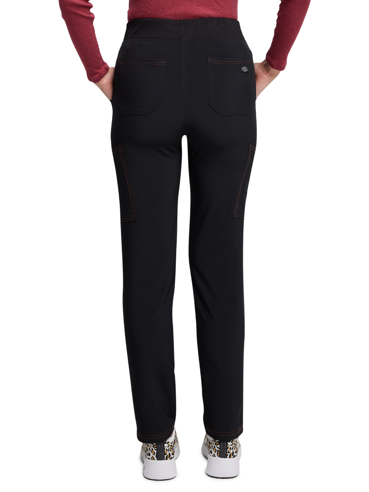 Women's 7-Pocket Mid Rise Tapered Leg Pant