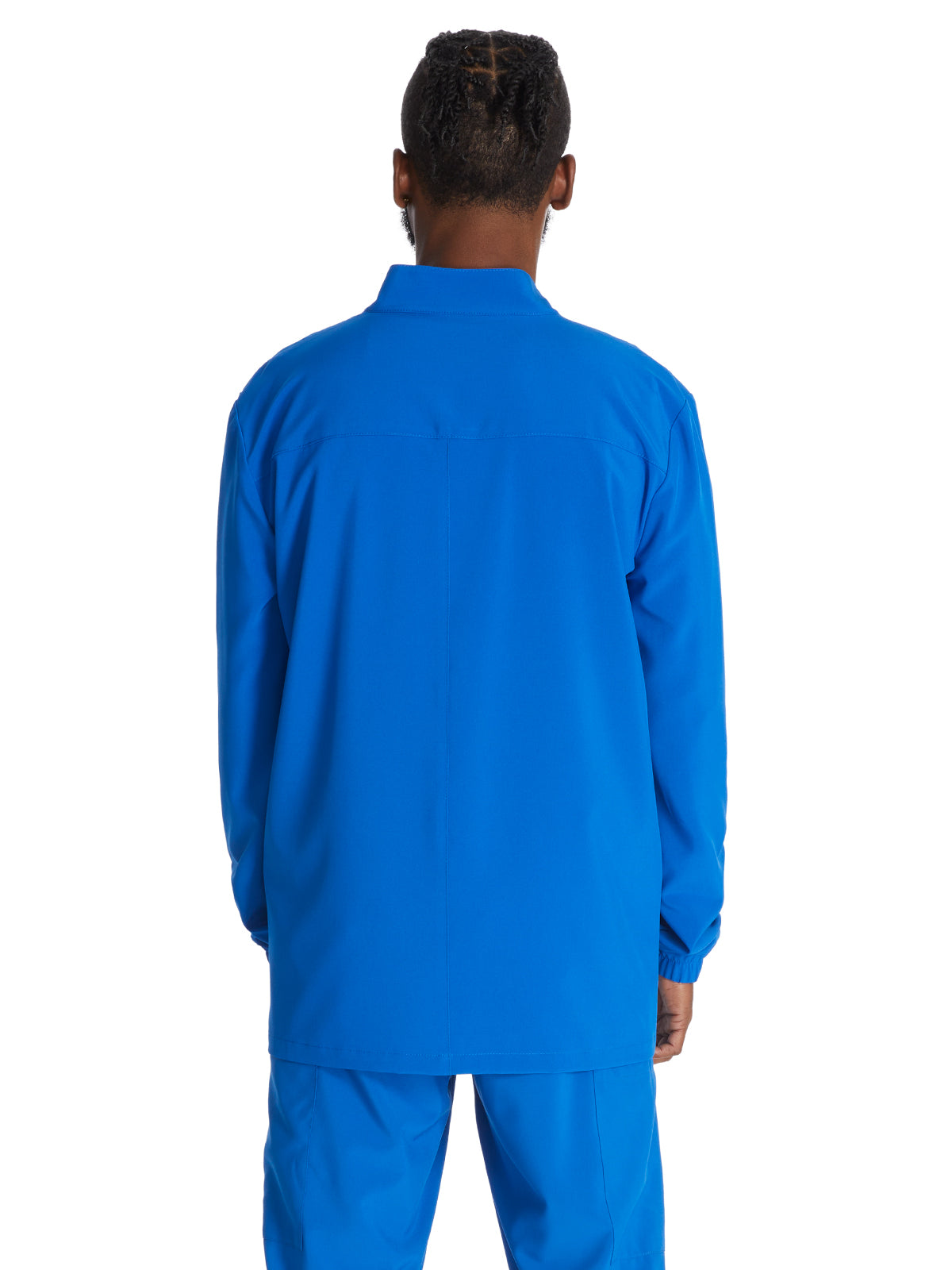 Men's 3-Pocket Zip Front Scrub Jacket