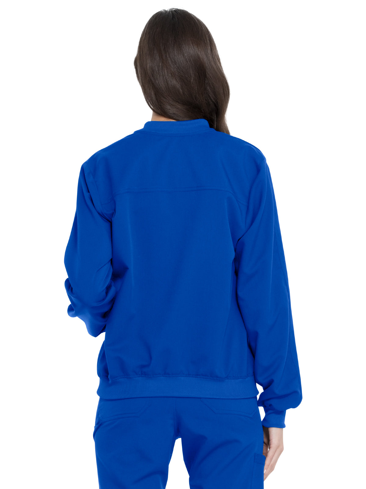 Women's 2-Pocket Zip Front Scrub Jacket