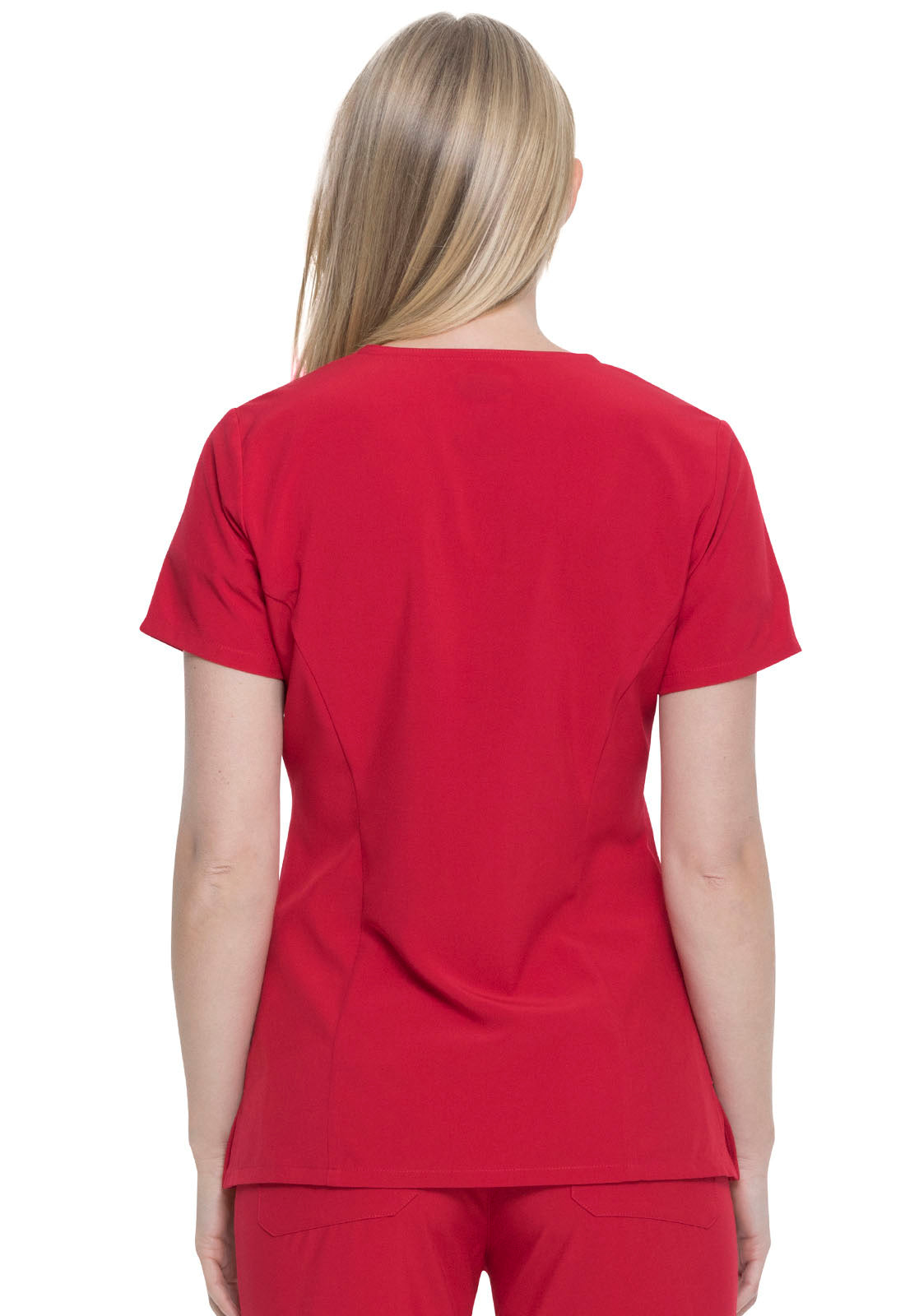 Women's 2-Pocket Contemporary V-Neck Scrub Top