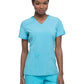 Women's 2-Pocket Contemporary V-Neck Scrub Top