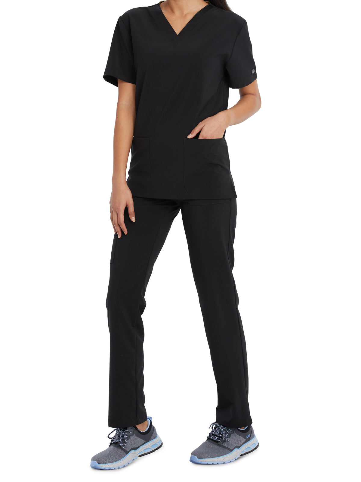 Unisex 2-Pocket V-Neck Scrub Top