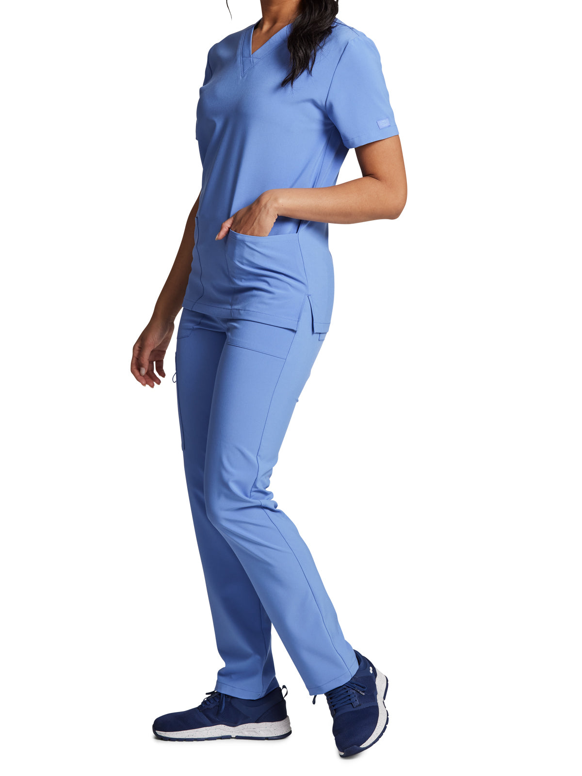 Unisex 2-Pocket V-Neck Scrub Top