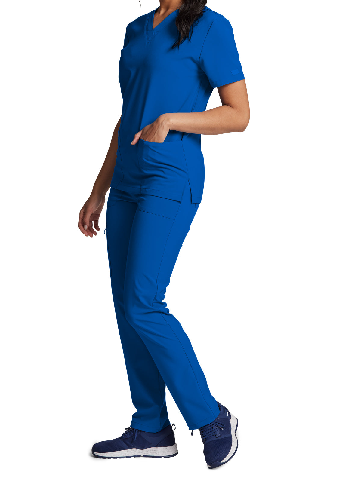 Unisex 2-Pocket V-Neck Scrub Top