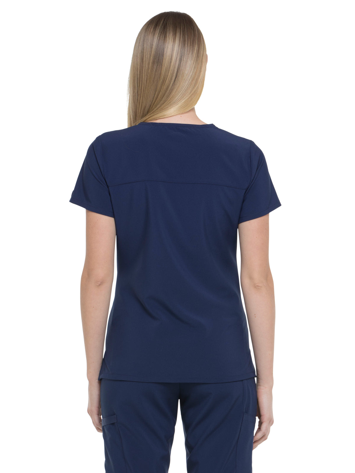 Women's 2-Pocket Contemporary Scrub Top