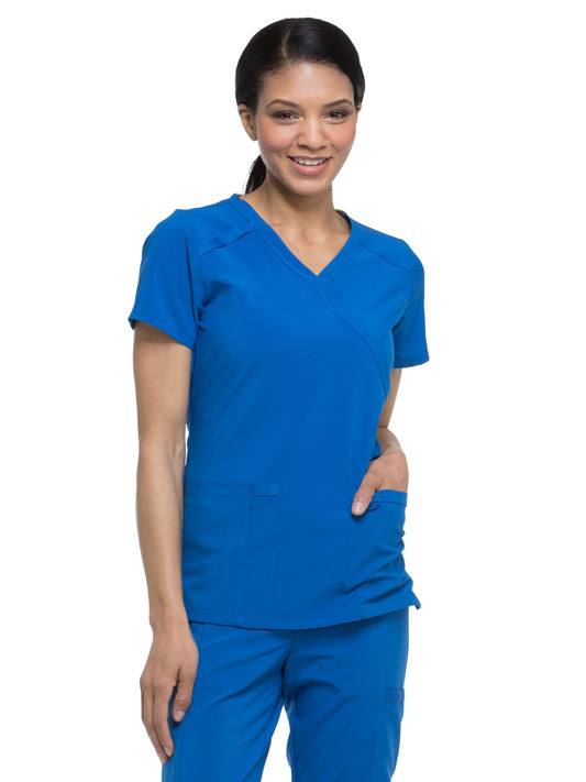 Women's 2-Pocket Contemporary Scrub Top