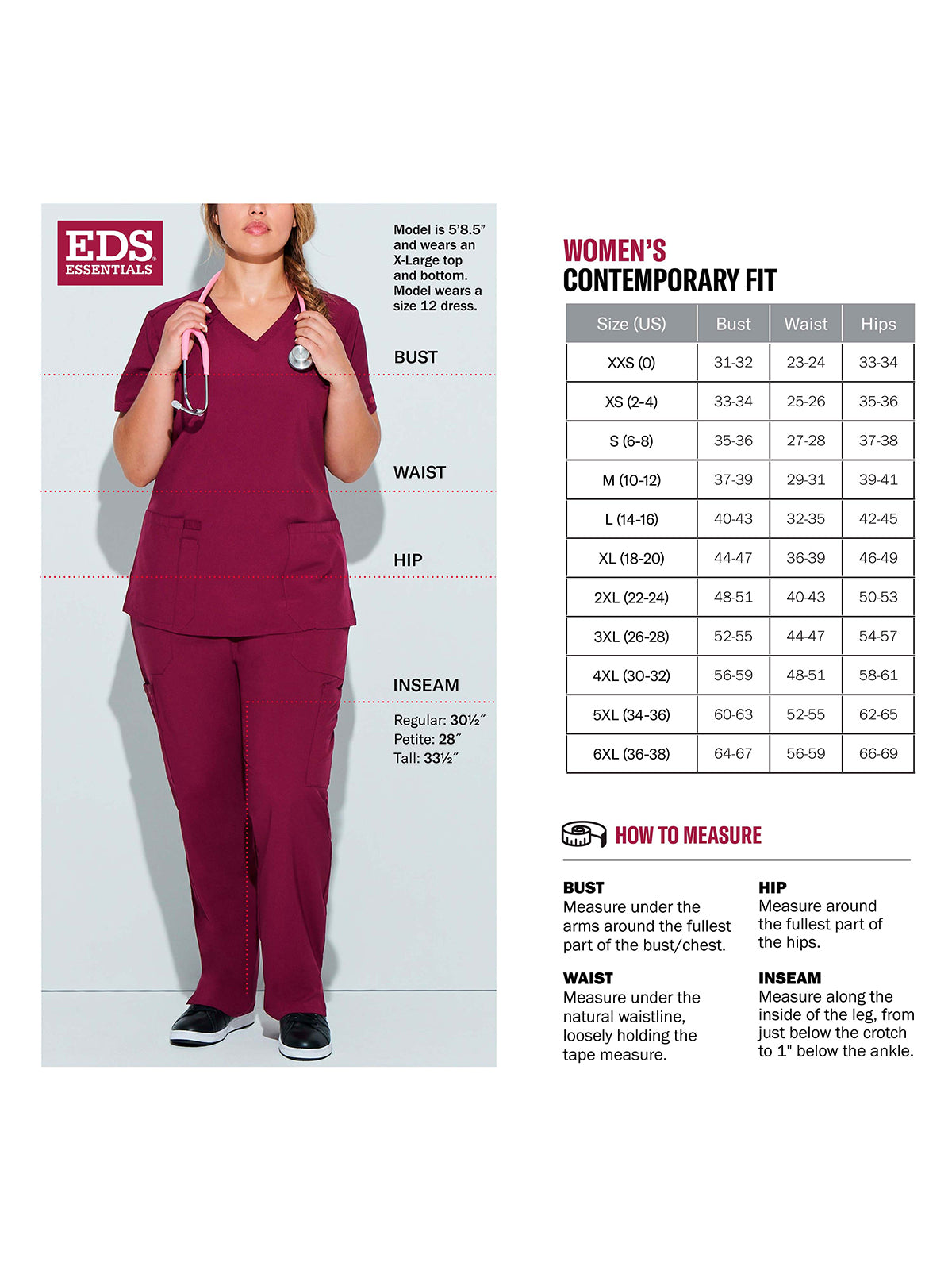 Women's 2-Pocket Contemporary Scrub Top