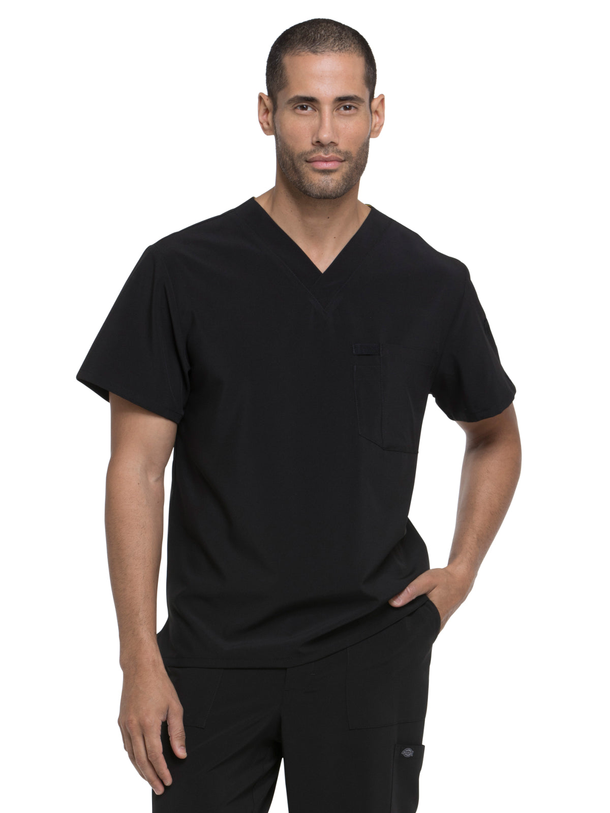 Men's 1-Pocket Tuckable V-Neck Scrub Top