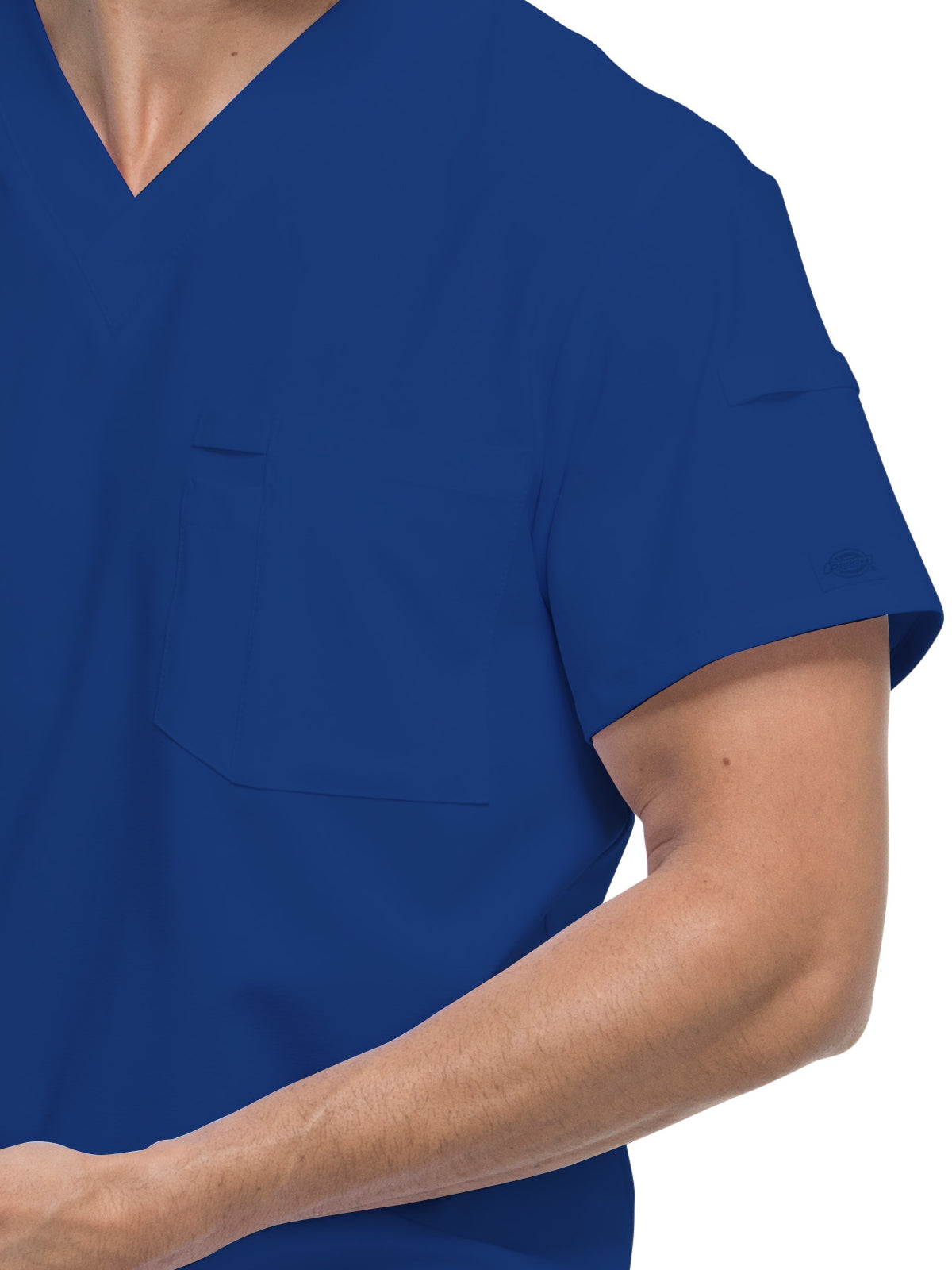 Men's 1-Pocket Tuckable V-Neck Scrub Top